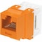 Panduit 1-PORT MOD JACK 110 8W8P UTP, T568A/B CAT6 NETKEY, ORANGE ROHS NK688MOR - alternate 2